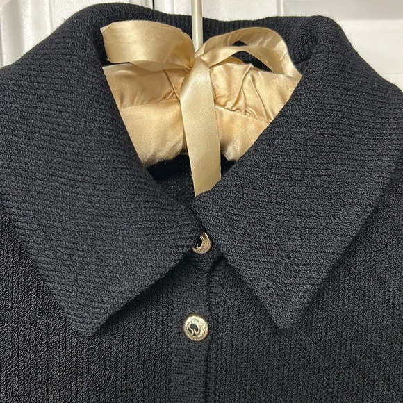 St. John Collection Black Dress with Gold Buttons - Picture 7 of 11